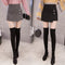 High Waist A-line Woolen Skirt - ROUTINE FASHION